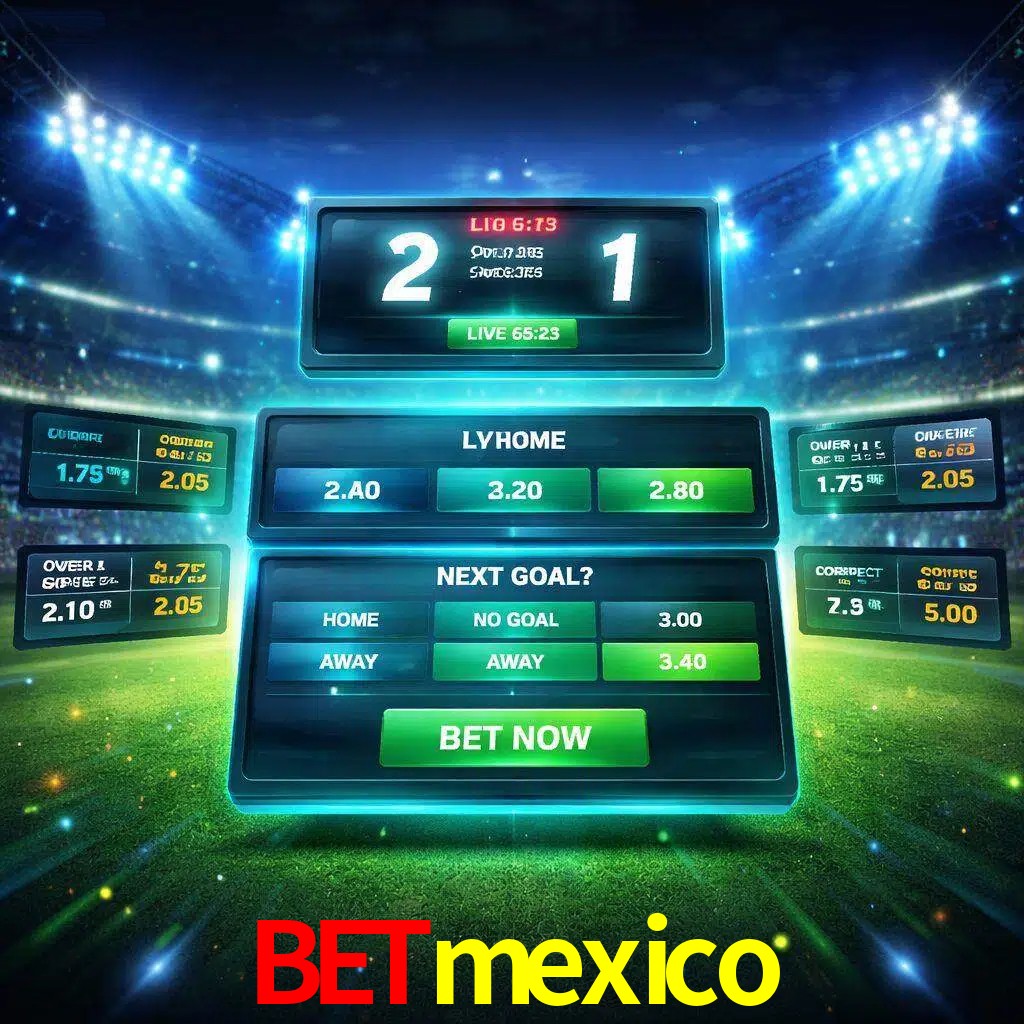 Vista de apuestas en vivo Betmexico durante un partido en curso