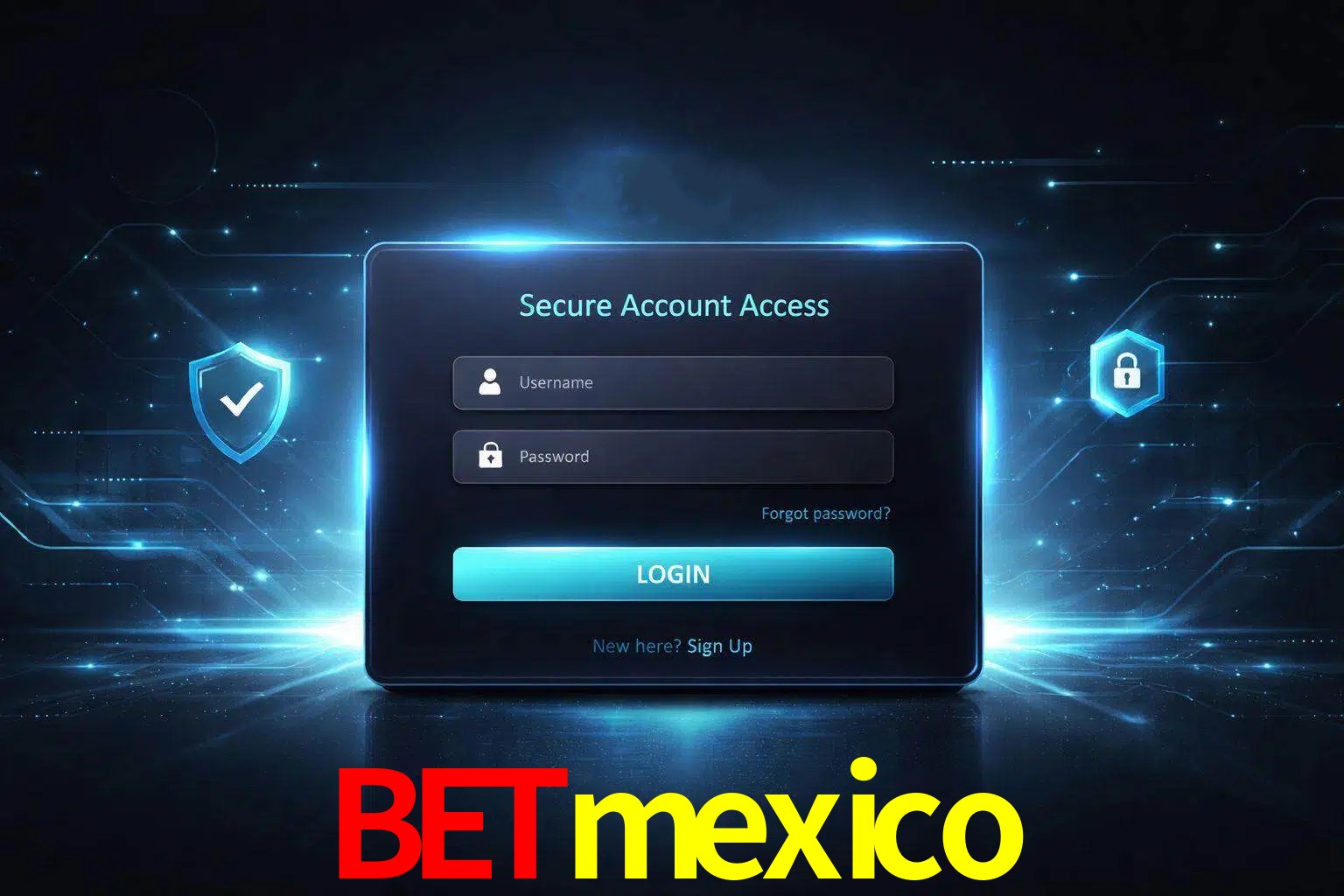 Pantalla de inicio de sesión de cuenta Betmexico para usuarios en México